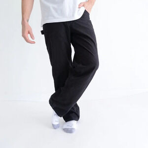 Tough Duck Black Carpenter Style Fleece Lined Pants